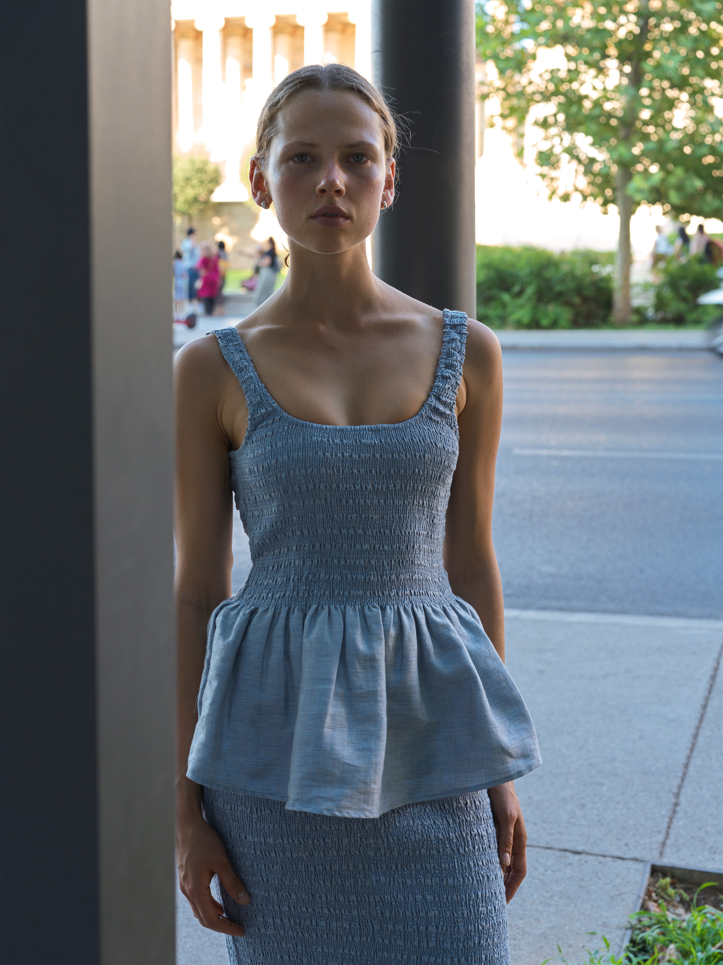 Peplum Top Cornflower – Foroli