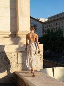 Piscine Dress in Belgian linen, main product view